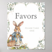 Peter Rabbit Evergreen Girl Baby Shower Favoriten Poster (Vorne)