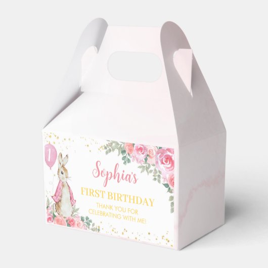 Peter Rabbit Favor Box Geburtstag Party Geschenkschachtel (Vorderseite)