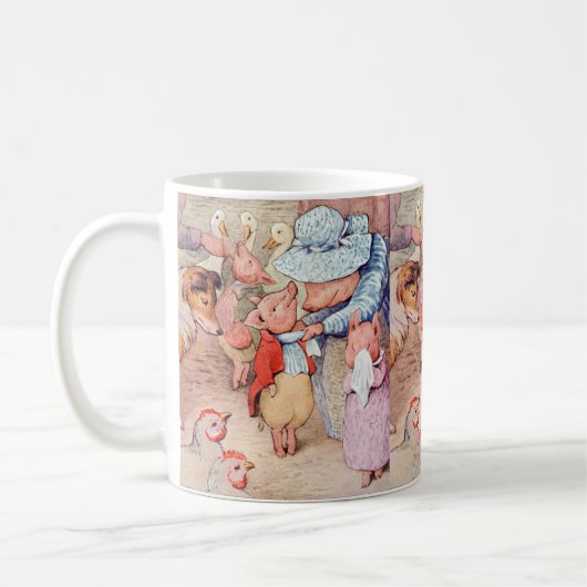 Peter Rabbit (Ferkel) Gewebepapier Kaffeetasse (Links)