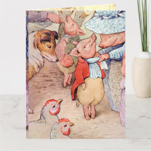 Peter Rabbit (Ferkel) Gewebepapier Karte