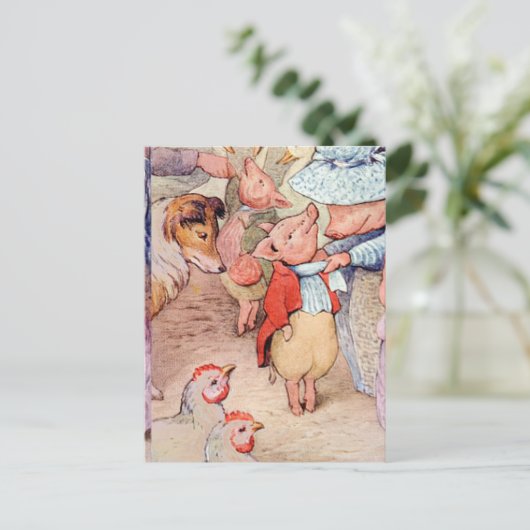 Peter Rabbit (Ferkel) Gewebepapier Postkarte (Stehend Vorderseite)