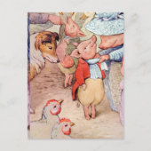 Peter Rabbit (Ferkel) Gewebepapier Postkarte (Vorderseite)