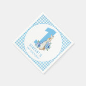 Peter Rabbit First Geburtstag Serviette (Ecke)