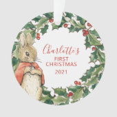 Peter Rabbit - Flopsy | 1. Weihnachtsfest im Foto Ornament (Vorderseite)