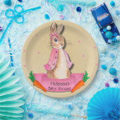 Peter Rabbit Flopsy Pink Girl Baby Dusche Pappteller (Party)