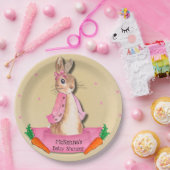 Peter Rabbit Flopsy Pink Girl Baby Dusche Pappteller (Party)