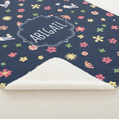 Peter Rabbit | Floral Navy Muster Sherpadecke (3/4)