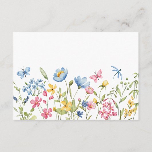 Peter Rabbit Floral Packet Wildblume Seeds Begleitkarte (Rückseite)
