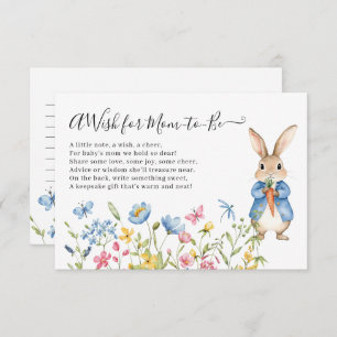 Peter Rabbit Floral will Mama-To-Be Baby Dusche Begleitkarte
