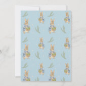 Peter Rabbit Foto Geburtsankündigung (Rückseite)