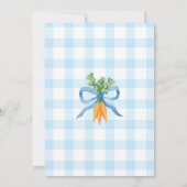 Peter Rabbit Friends Baby Shower Einladung (Rückseite)