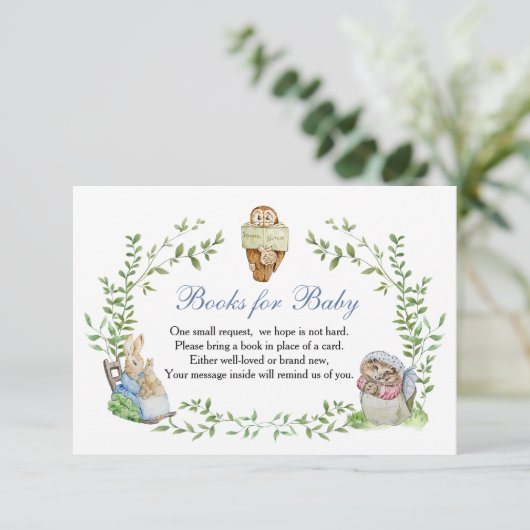Peter Rabbit Friends Books for Baby RSVP Karte (Stehend Vorderseite)