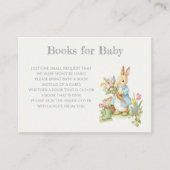 Peter Rabbit Garden Baby Shower Book for Baby Begleitkarte (Vorderseite)
