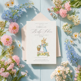 Peter Rabbit Garden Baby Shower Einladung