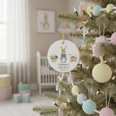 Peter Rabbit Garden Baby Shower Keepsake Keramik Ornament