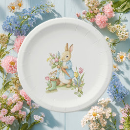 Peter Rabbit Garden Baby Shower Pappteller