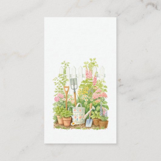 Peter Rabbit Garden Babydusche Windelwanne Begleitkarte (Rückseite)