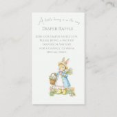 Peter Rabbit Garden Babydusche Windelwanne Begleitkarte (Vorderseite)
