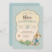 Peter Rabbit| Geburtstag Einladung (Vorne/Hinten)