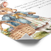 Peter Rabbit Girl Baby Shower Schnuller Hunt Poster (Ecke)
