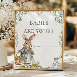 Peter Rabbit Girl Babydusche Babys sind süß Poster