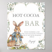 Peter Rabbit Girl Babydusche Hot Cocoa Bar Poster (Vorne)