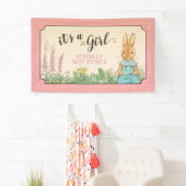 Peter Rabbit Girl Babyshower Banner (Insitu)