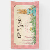 Peter Rabbit Girl Babyshower Banner (Vertikal)