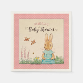 Peter Rabbit Girl Babyshower Serviette