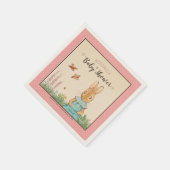 Peter Rabbit Girl Babyshower Serviette (Ecke)