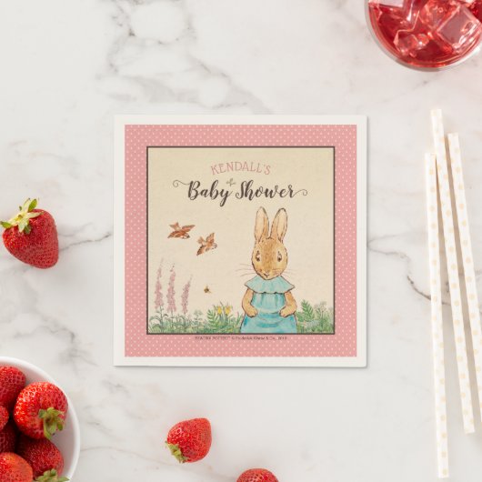 Peter Rabbit Girl Babyshower Serviette (Beispiel)