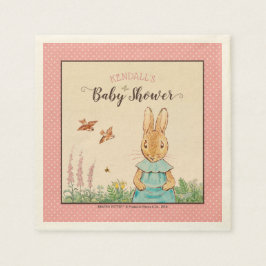 Peter Rabbit Girl Babyshower Serviette