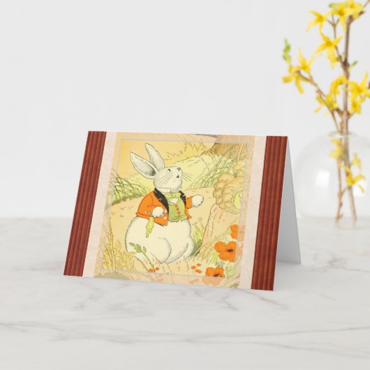 Peter Rabbit Greeting Card Karte (Gelbe Blume)