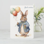 Peter Rabbit Grußkarte Feiertagskarte (Stehend Vorderseite)
