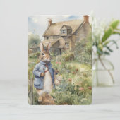 Peter Rabbit Grußkarte Feiertagskarte (Stehend Vorderseite)