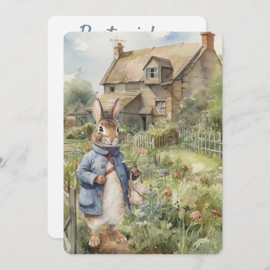 Peter Rabbit Grußkarte Feiertagskarte (Vorne/Hinten)
