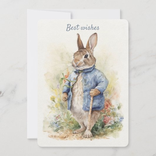 Peter Rabbit Grußkarte Feiertagskarte (Vorderseite)