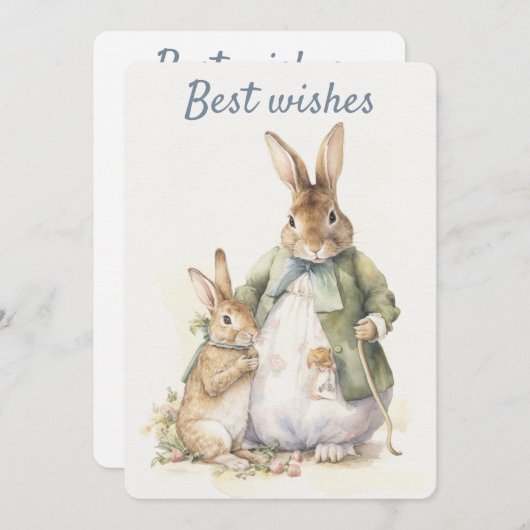 Peter Rabbit Grußkarte Feiertagskarte (Vorne/Hinten)