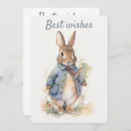 Peter Rabbit Grußkarte Feiertagskarte (Vorne/Hinten)