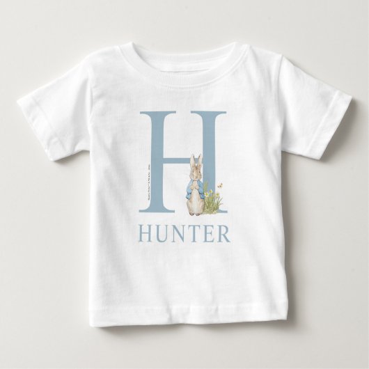 Peter Rabbit| H für Baby T-shirt (Vorderseite)