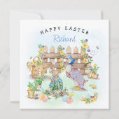 Peter Rabbit Happy Oaster Feiertagskarte (Vorderseite)