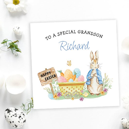 Peter Rabbit Happy Oaster Grandson Feiertagskarte