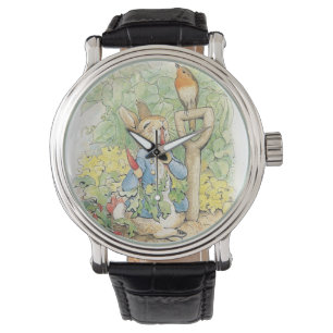 Peter Rabbit im Garten - Beatrix Potter Armbanduhr