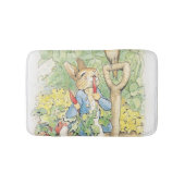 Peter Rabbit im Garten - Beatrix Potter Badematte (Vorderseite)