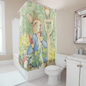 Peter Rabbit im Garten - Beatrix Potter Duschvorhang (Beispiel)