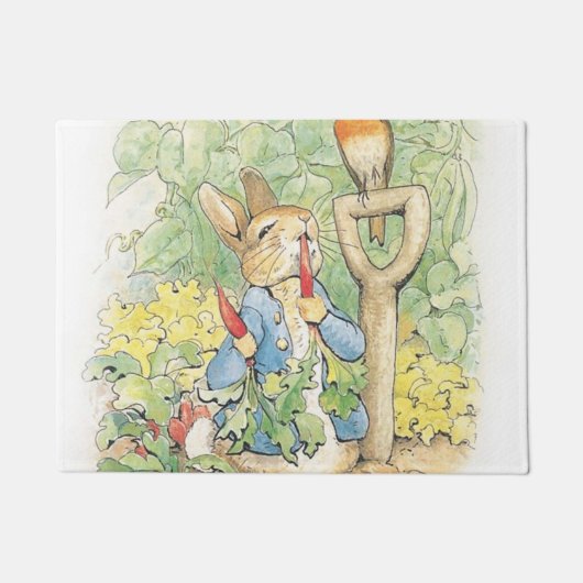 Peter Rabbit im Garten - Beatrix Potter Fußmatte (Vorderseite)