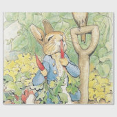 Peter Rabbit im Garten - Beatrix Potter Geschenkpapier (Flach)