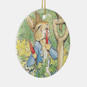 Peter Rabbit im Garten - Beatrix Potter Keramik Ornament (Rechts)