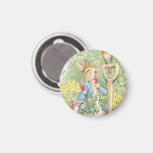 Peter Rabbit im Garten - Beatrix Potter Magnet (Vorderseite/Rückseite)