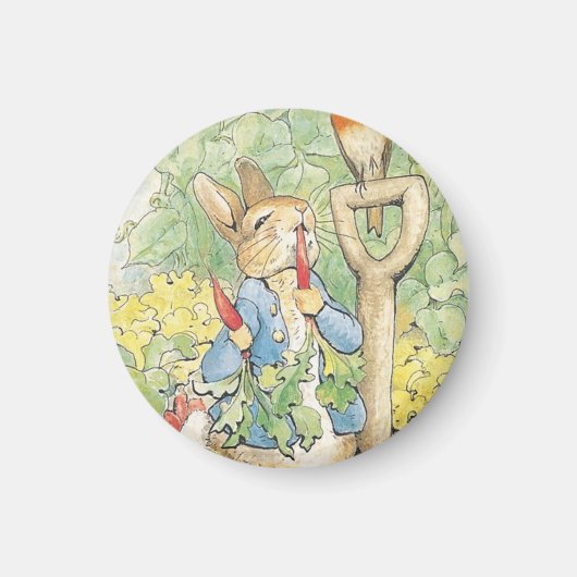 Peter Rabbit im Garten - Beatrix Potter Magnet (Vorne)